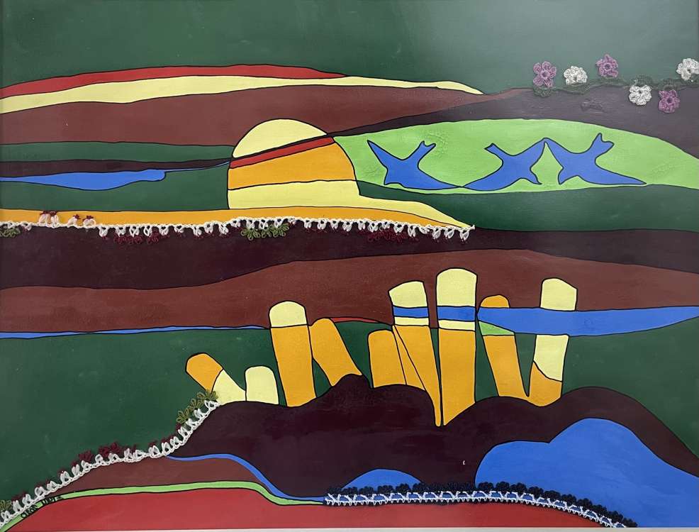 Ebru AMİL TÜLÜCE_Ana Ocağı_40X60_Kagit uzerine karısık teknik_2020