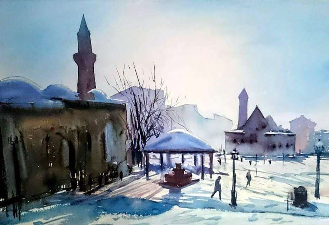 Mehmet Emin KAYSERİLİ_ Erzurum Erzurum_Suluboya_2018