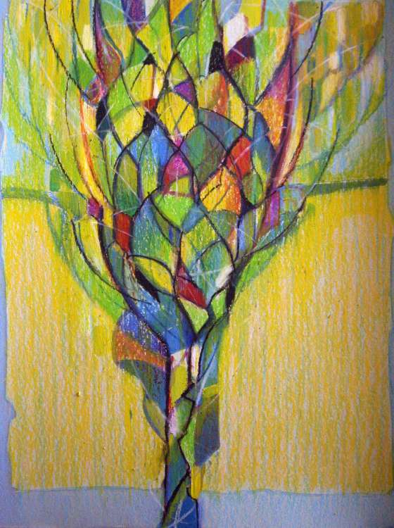 ŞEYDA ERASLAN TAŞPINAR_ İsimsiz_Tuval Uzerine Karisik Teknik_ 67x48cm_2019