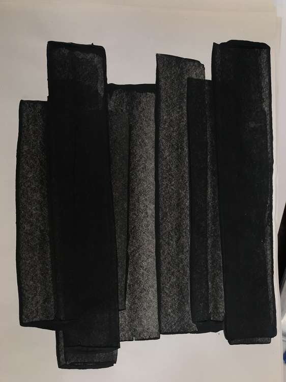 Ayfer KEÇECİ, Olum(suz)lama Serisinden, Kağıt Üzerine Akrilik Boya her biri (29,7x21cm)2022