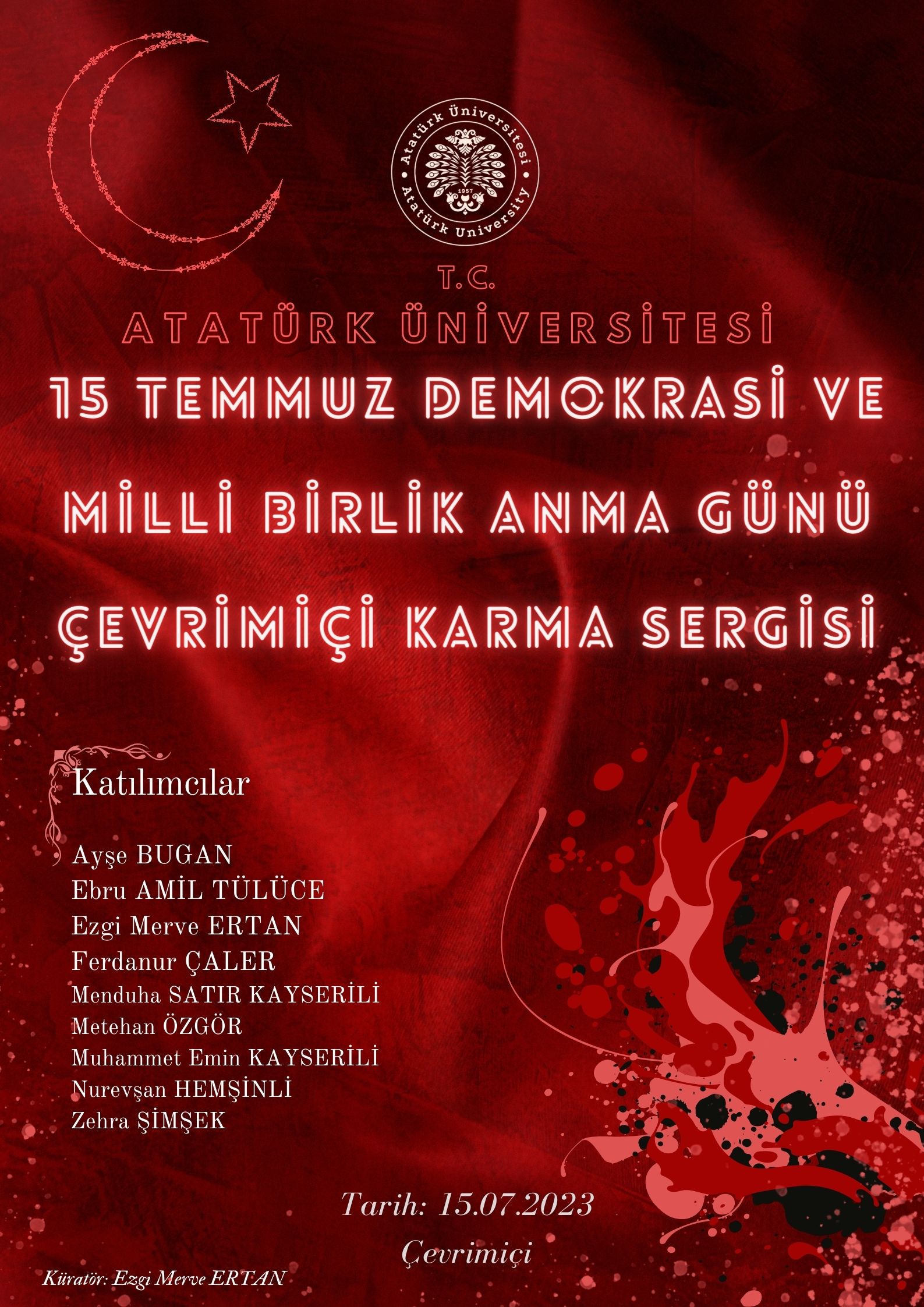 15 Temmuz Demokrasi ve Mili Birlik Günü Çevrimiçi Karma Sergisi